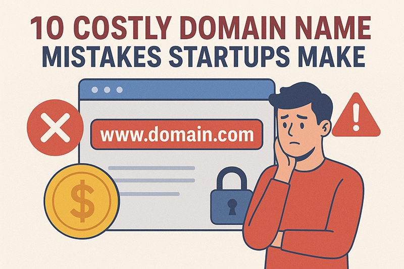 10 Costly mistakes you do while choosing a domain name